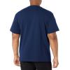 Dickies Men’s Heavyweight Henley(Deep Blue)