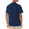 Dickies Men’s Heavyweight Henley(Deep Blue)