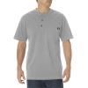 Dickies Men’s Heavyweight Henley(Heather Gray)