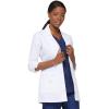 Dickies Women’s Lab Coat, 3/4 Sleeve 30″ Twill, Professional Lab Coat for Women – 82402(White)