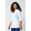 Dickies Women’s Lab Coat, 3/4 Sleeve 30″ Twill, Professional Lab Coat for Women – 82402(White)