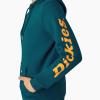 Dickies Women’s Water Repellent Sleeve Logo Hoodie(Deep Lagoon)