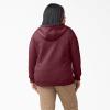Dickies Women’s Women’s Plus Heavyweight Full-zip Hoodie(Burgundy Heather)