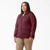 Dickies Women’s Women’s Plus Heavyweight Full-zip Hoodie(Burgundy Heather)