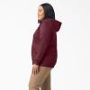 Dickies Women’s Women’s Plus Heavyweight Full-zip Hoodie(Burgundy Heather)