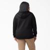Dickies Women’s Women’s Plus Heavyweight Full-zip Hoodie(Knit Black)
