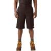 Dickies Men’s 13-Inch Loose Fit Multi-Pocket Work Short(Dark Brown)