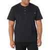 Dickies Men’s Heavyweight Henley(Black)