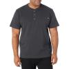 Dickies Men’s Heavyweight Henley(Charcoal)