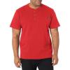 Dickies Men’s Heavyweight Henley(English Red)