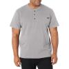 Dickies Men’s Heavyweight Henley(Heather Gray)