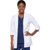 Dickies Women’s Lab Coat, 3/4 Sleeve 30″ Twill, Professional Lab Coat for Women – 82402(White)