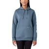 Dickies Women’s Water Repellent Sleeve Logo Hoodie(Coronet Blue)