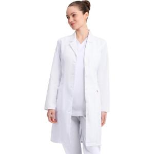 Dickies Contemporary Fit Women’s 37″ Twill Fitted Lab Coat 82401(White)