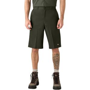 Dickies Men’s 13-Inch Loose Fit Multi-Pocket Work Short(Olive Green)