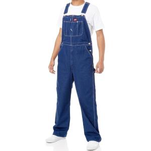 Dickies Men’s Bib Overall(Rinsed Indigo Blue)