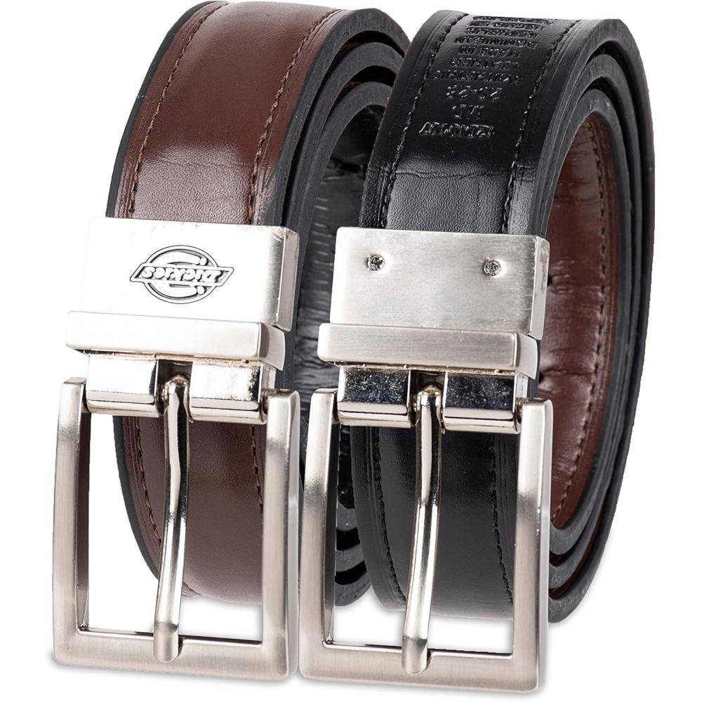 image:imageDickies Boys Feather Edge Dress Reversible BeltBrownBlack