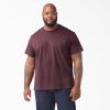 Dickies Men’s Big & Tall Heavyweight Crew Neck Short Sleeve Tee(Burgundy Heather)