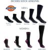 Dickies Men’s Dri-Tech Mid-Crew Comfort Length Moisture Control Socks (6, 12 Pairs)(Comfort Length Black Solid (12 Pairs))