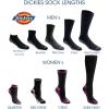 Dickies Men’s Dri-Tech Mid-Crew Comfort Length Moisture Control Socks (6, 12 Pairs)(Comfort Length Black Solid (6 Pairs))