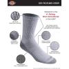 Dickies Men’s Dri-Tech Mid-Crew Comfort Length Moisture Control Socks (6, 12 Pairs)(Comfort Length Grey (12 Pairs))