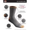 Dickies Men’s Dri-Tech Mid-Crew Comfort Length Moisture Control Socks (6, 12 Pairs)(Comfort Length Tipped (6 Pairs))