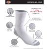 Dickies Men’s Dri-Tech Mid-Crew Comfort Length Moisture Control Socks (6, 12 Pairs)(Comfort Length White (12 Pairs))