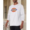 Dickies Mens Long Sleeve Regular Fit Logo Tee(Ash Gray)