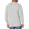 Dickies Mens Long Sleeve Regular Fit Logo Tee(Heather Gray)