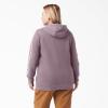 Dickies womens Women’s Plus Heavyweight Wordmark Fleece Pullover(Lilac)