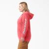 Dickies womens Women’s Plus Heavyweight Wordmark Fleece Pullover(Tea Rose)