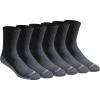 Dickies Men’s Dri-Tech Mid-Crew Comfort Length Moisture Control Socks (6, 12 Pairs)(Comfort Length Black (6 Pairs))