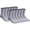 Dickies Men’s Dri-Tech Mid-Crew Comfort Length Moisture Control Socks (6, 12 Pairs)(Comfort Length Grey (12 Pairs))