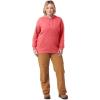 Dickies womens Women’s Plus Heavyweight Wordmark Fleece Pullover(Tea Rose)