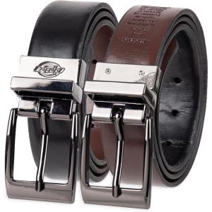 Dickies Boys’ Feather Edge Dress Reversible Belt(Black/Brown)