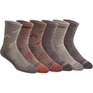 Dickies Men’s Dri-Tech Mid-Crew Comfort Length Moisture Control Socks (6, 12 Pairs)(Comfort Length Olive Assort (6 Pairs))