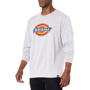 Dickies Mens Long Sleeve Regular Fit Logo Tee(Ash Gray)